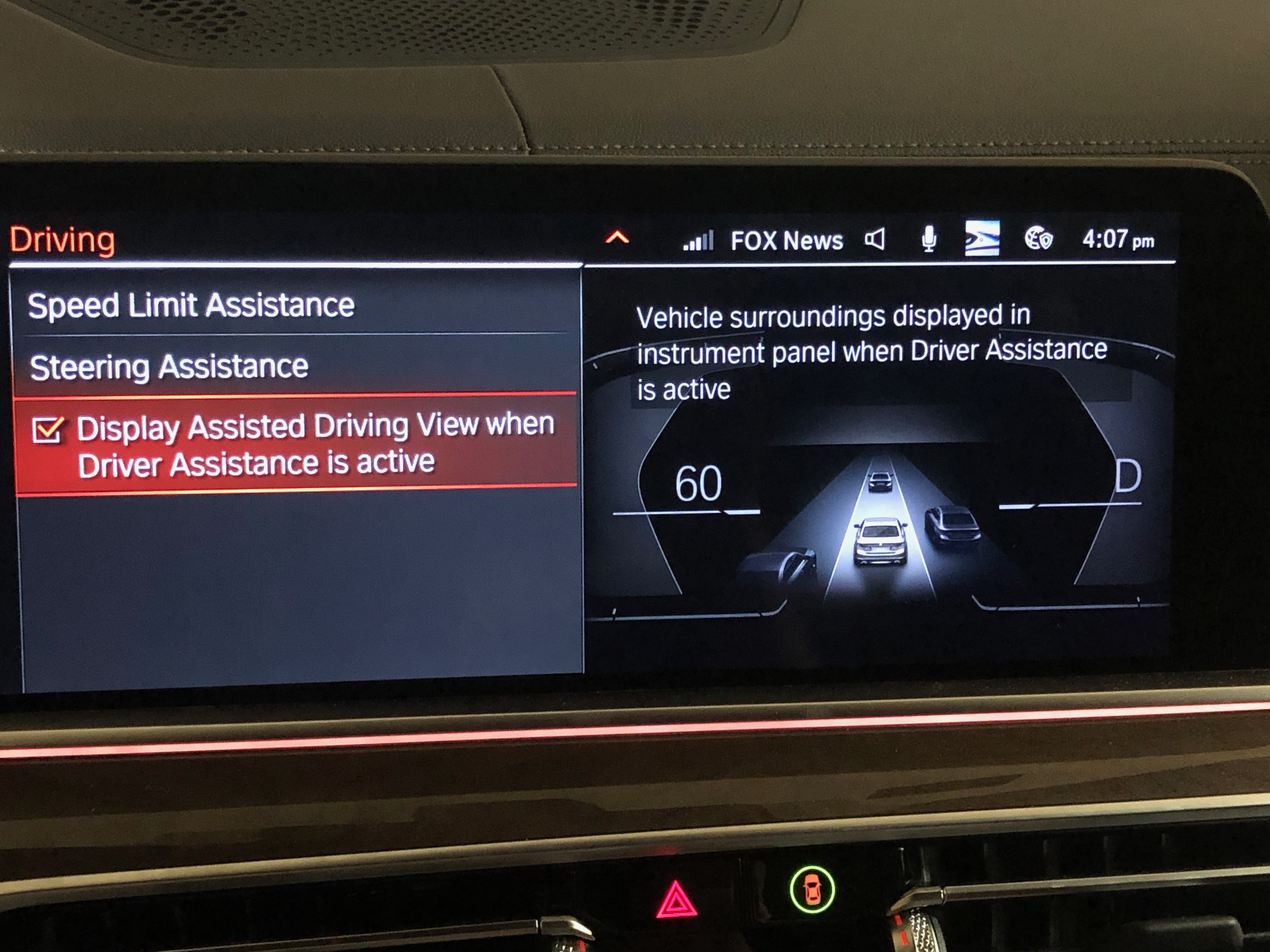 Assisted Driving View In Action On Bmw M50i Bmw X5 Forum G05